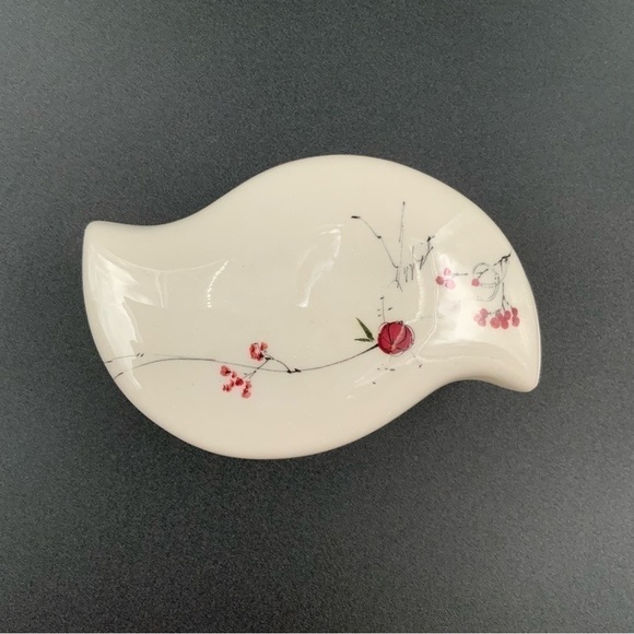 Signed Barbara Baatz USA Pottery Blossom Art Trinket Box Minimalist MCM - Picture 4 of 7